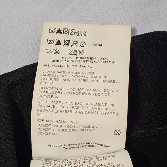 Jil Sander Women Skinny Ankle Pants Size 40 Black Ante Lamb Leather check flaw - Picture 13 of 16